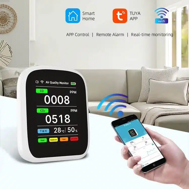 Rilevatore Ambientale 4 in 1 Monossido e Anidride Carbonica Wi-Fi - immagine 2